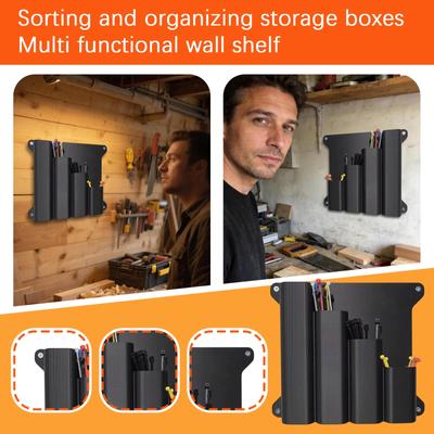 Wall Mounted Cable Tie Organizer Rack Multi Functional Storage Holder for Cable Management and Small Accessories Storage