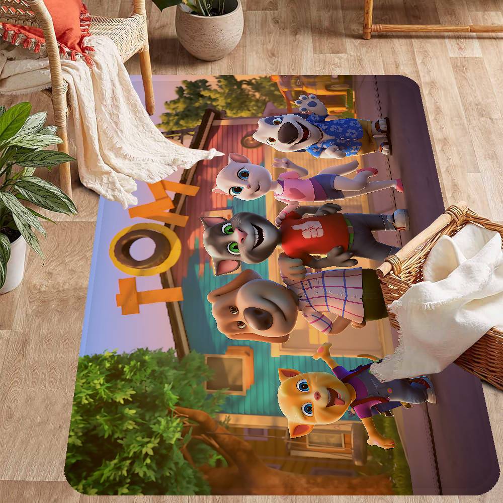 T-Talking T-Tom And F-Friends Room Mats Cheaper Anti-slip Modern Living Room Balcony Printed Household Carpets