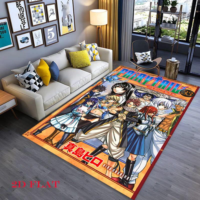 Fairy Tail Manga Volume One Cover Carpet Floor Mats Living Room And Bedroom Mats Dormitory Decoration Room Bathroom Mat