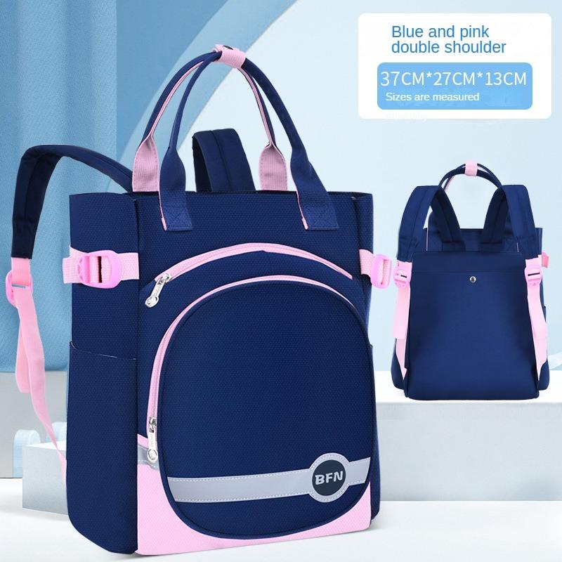Pendler Studentenrucksack Modische und minimalistische Colorblock-Einzelschultertasche Kinder Umhängetasche