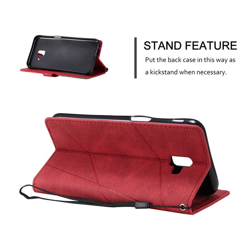 For Samsung J4 J6 Plus Case Flip Magnetic Leather Cover For Samsung Galaxy J3 J5 J7 J8 2018 2017 Prime Wallet Stand Phone Cases