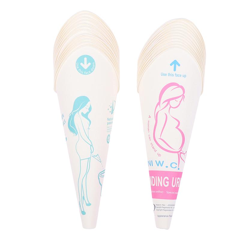 12Pc/Lot Disposable Paper Urinal Woman Urination Device Stand Up Pee For Camping Travel Portable Female Outdoor Toil
