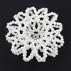 Elegant Pearl Crochet Bun Net Elastic Fake Pearl Hair Nets Hair Bun Covers  Hair Accessories