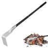 Ash Rake For Pizza Oven Charcoal BBQ Tool Long Handle Rake Grill Scraper Cleaning Oven Wood Burning Stove Cleaning Tools