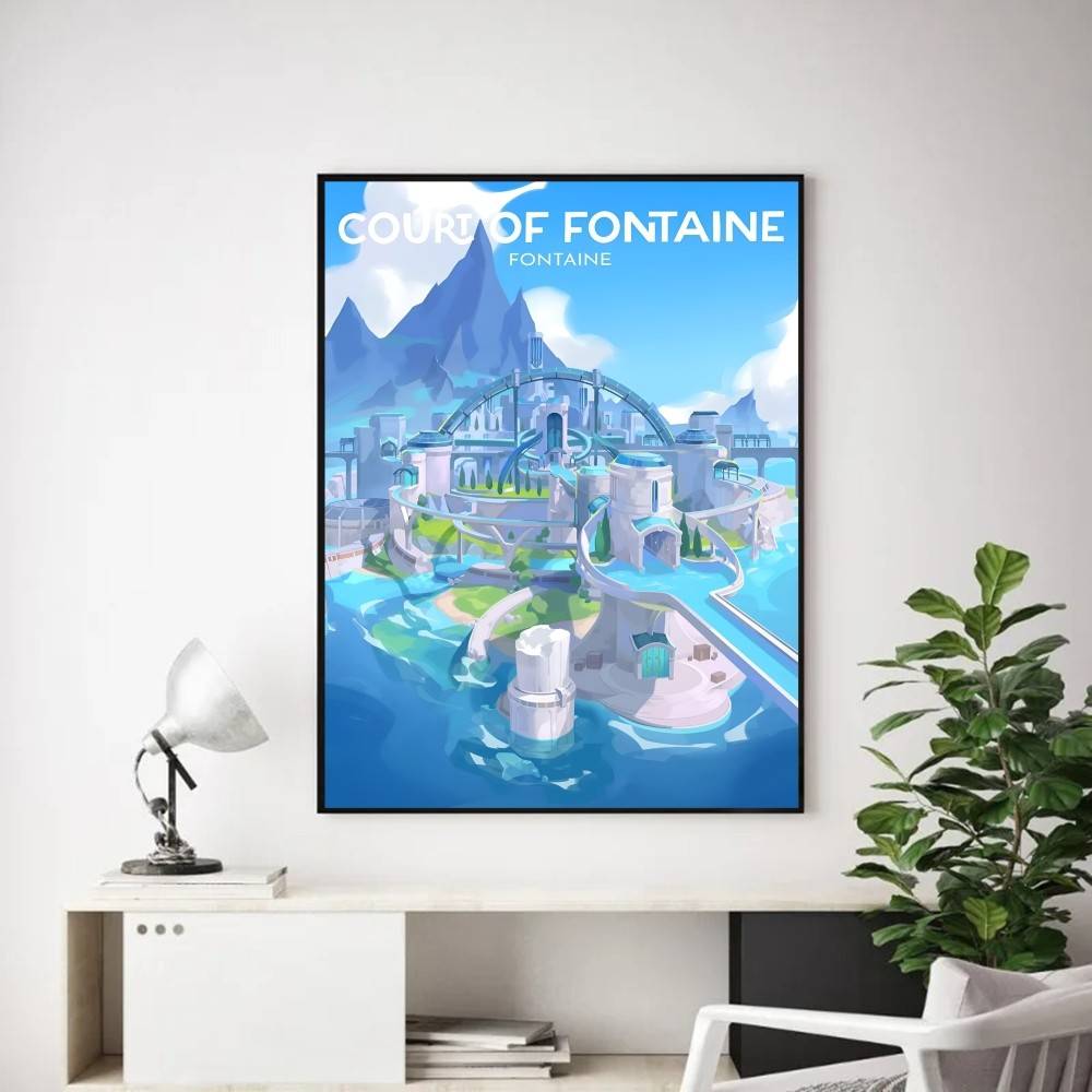 

Г-Genshin И-Impact Г-Игра М-Карта Постер Бескаркасная Картина Наклейка на Стену для Спальни Гостиная Домашнее Украшение 21cm×30cm NoFrame