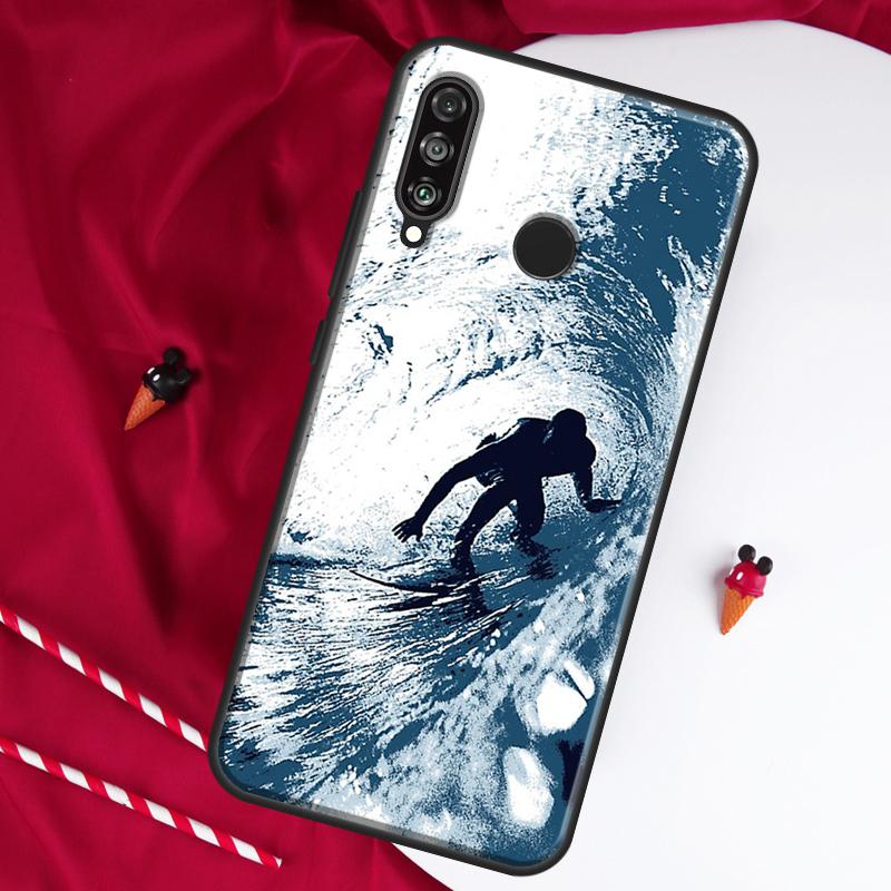 Surfing Wave For Huawei Nova 12i 11i 8i 12s 9 10 SE Y90 Y60 Y70 Y72 Y61 Y91 P20 P40 P30 Lite P60 Pro Case