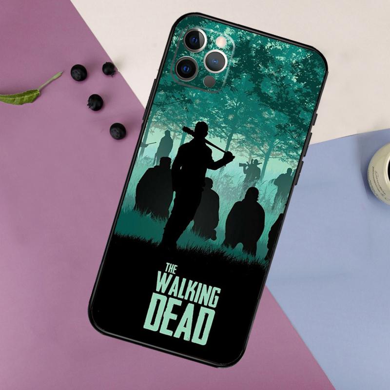 Negan The Walking Dead Phone Case For iPhone 16 15 14 13 11 12 17 Pro Max Mini 15 16 Plus 16e 17 Air Bumper Cover