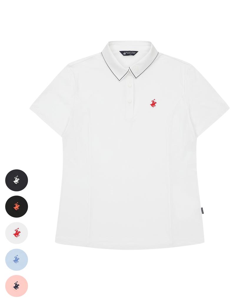 BHPOLOCLUB Women'S Signature Colorline Polo Shirt 5 Colors Ts480