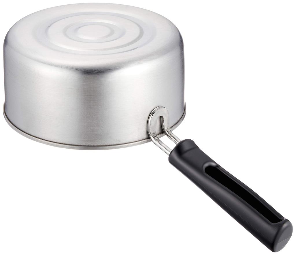 Pearl Metal One Hand Pot 16cm with Pot Lid IH Compatible Stainless Steel Made in Japan Made in Japan Silver HB-1882