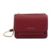 Magnetic Closure Adjustable Shoulder Strap Crossbody Bag Women Bags Deep-Red Black 32T4GC7C1T-DEEPRED