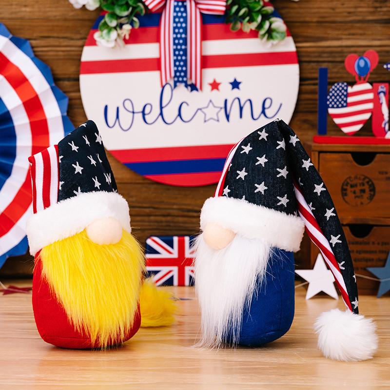 Independence Unique American Day Gnome Decoration Long Hat Doll With No Face For Celebrations Festive
