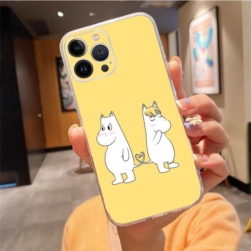 

Чехол для телефона iPhone 14 13 12 11 Pro Max XS XR X 12mini 14 Plus SE Moomin, чехол для мобильного телефона Funda Capa Cell iphone XR
