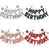 17pcs Happy Birthday Letter Banner Star Foil Balloons For Birthday Party Decorations Air Balloons