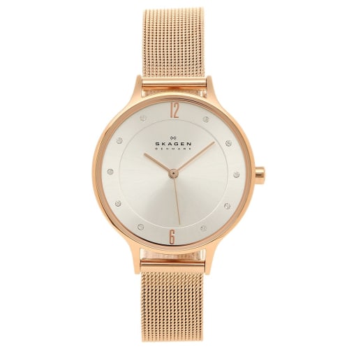 

Skagen Women s Anita Watch, 30mm, Mesh Strap, Quartz, Rose Gold, SKAGEN (1) SKW2151