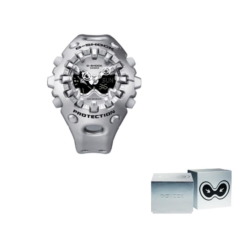 Casio GA V01 200m Waterproof Quartz Movement Resin Strap Watch Unisex Black Dial GA-V01A-8APFK
