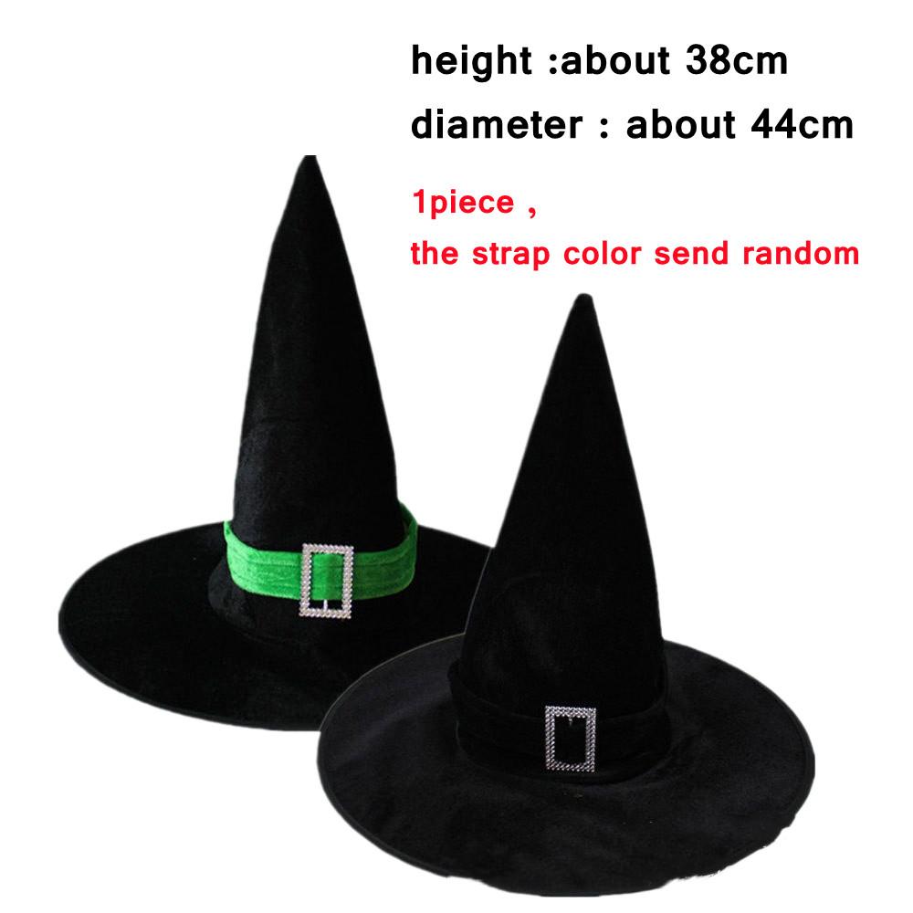 Witch Hat Adult Hats Halloween Witch Cosplay Wizard Hat Kids Halloween Black Witch Hat Girls Princess Party Supply