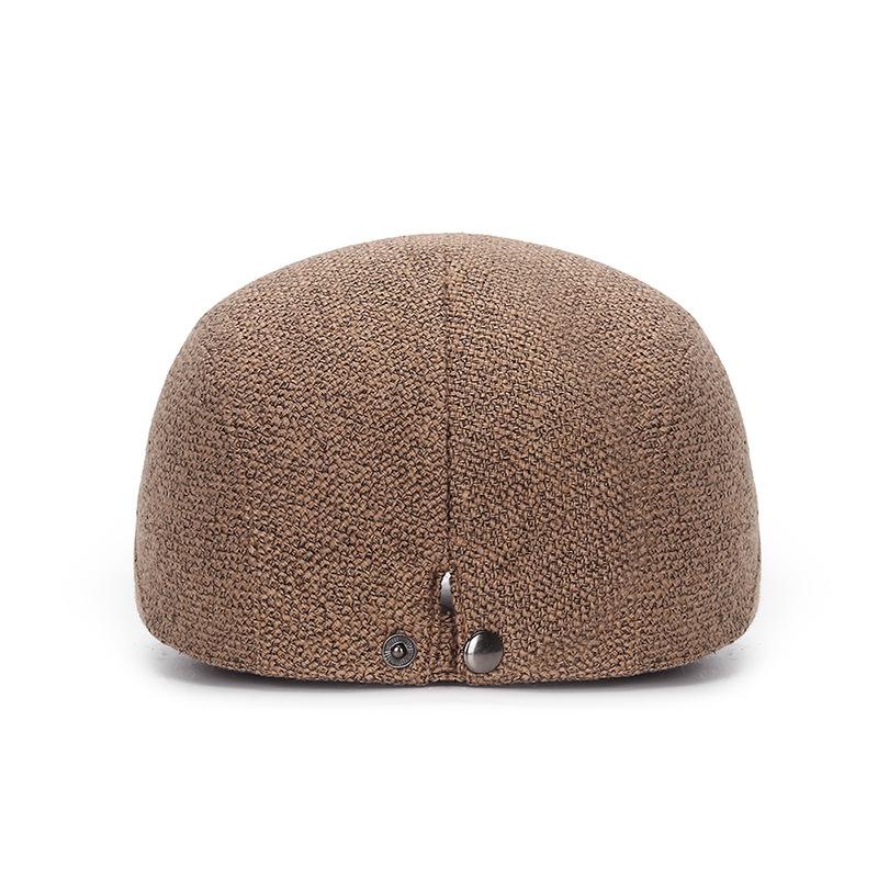 Beret Cap Male Female Autumn Winter Hat Adjustable Flat Cap Striped Artist Painter Beret Hat Berets for Men Women