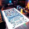 Royal MCFC Crown Carpet Rug for Living Room Bedroom Home Sofa Decoration,Kids play Nonslip Floor Mat