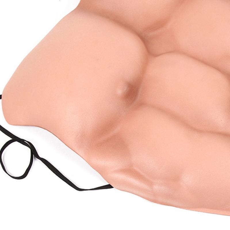 Falsche Muskelbrust Requisiten Cosplays Make-up Kostüm Brust für Cosplays Party Kostüm Fake Muskel Requisit Kostümzubehör