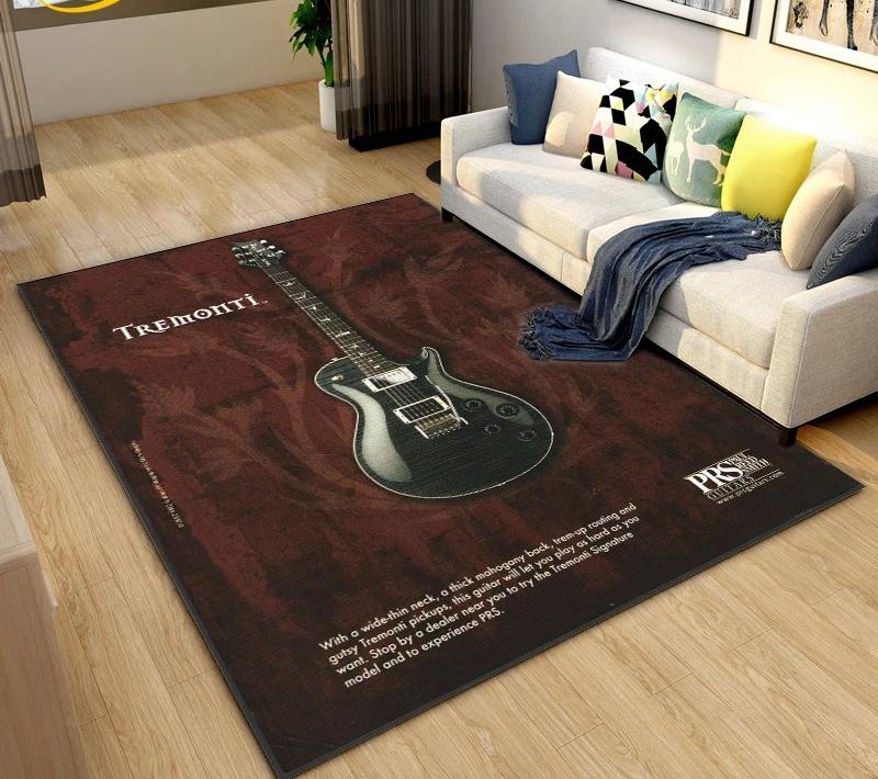 Klassische E-Gitarre Bass Teppich Schlafzimmer Zuhause Weiche Matte Waschbar Wohnzimmer Dekoration Flur Ankleidezimmer Couchtisch Teppich
