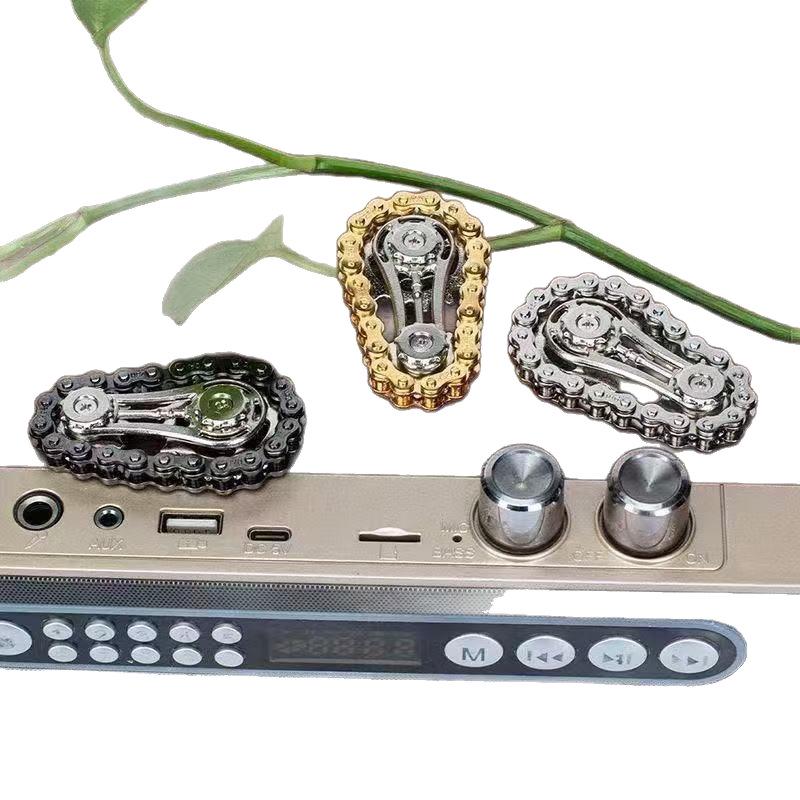 Bunter Zahnradketten-Fidget-Spinner: Angstlinderung Dekompressionswerkzeug