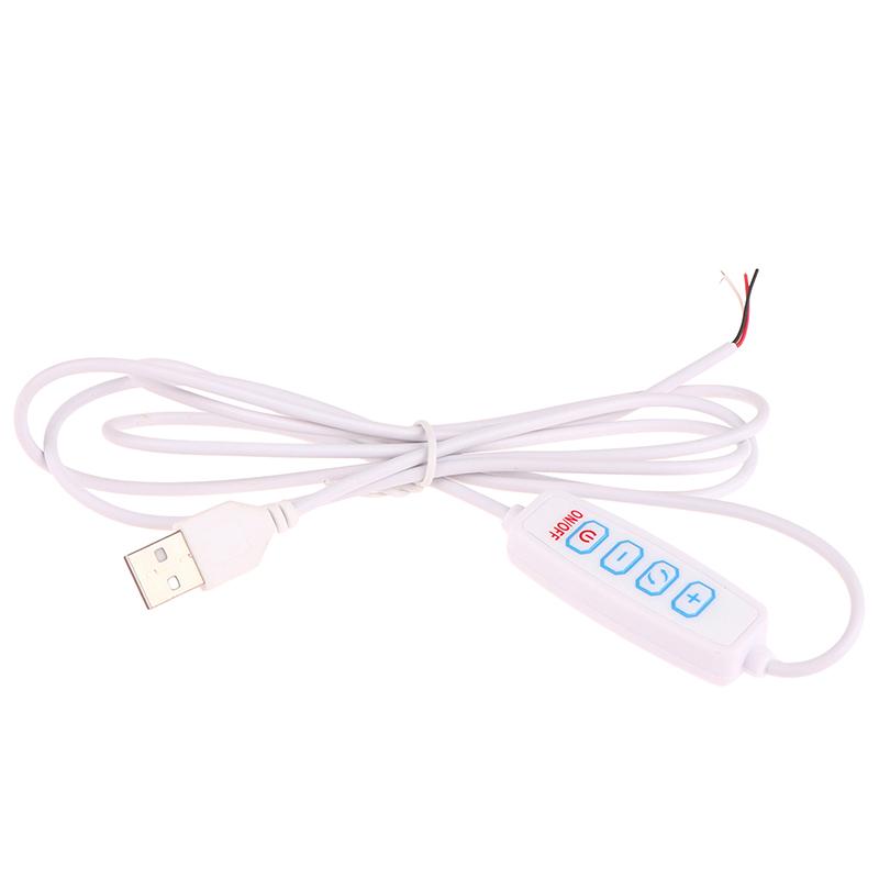 1.5M Usb 5V Led Tri-Color Dimming Color Switch Cable Dimmer 4-Key Controller 2Ch For Low Voltage Led Cct Bicolor Light