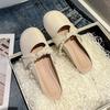 Baotou Half Slippers Women's Spring and Summer 2025 New Outer Wear Pearl Fairy Gentle and Versatile Flat-bottomed Muller Cool Slippers