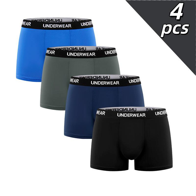 Men s High-End Mid-Waist Boxer Briefs with Trendy Letter Design S (EU/US)