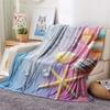 Starfish Shell Print Flannel Blanket, High quality Comfortable for All Seasons, Home Decor, Warmth and Comfort, Perfect for Christmas Gifts