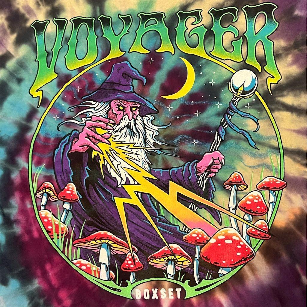 Boxset Voyager Unisex Psychedelic Wizard Mushroom Graphic Tee Size L Multicolor L