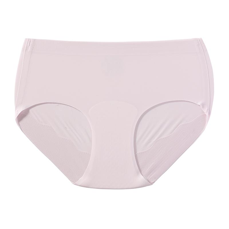 TERMEZY Women's Sexy Mid-Rise Briefs Solid Color Ultra-Light Second-Skin Panties Invisible Seamless Breathable Triangular Underwear