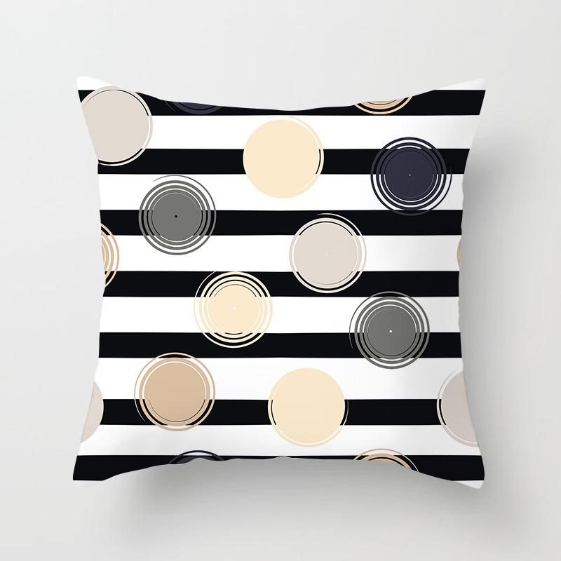 Nordisch Ins Kissen Polka Dot Geometrischer Streifen Kissenbezug Quadratische Heimtextilien
