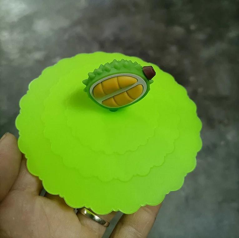 

10 см многоразовый силиконовый чехол для чашки симпатичный уплотнительный чехол для чашки с присоской пыленепроницаемый герметичный крышки для чая кофе колпачок аксессуары для чашки