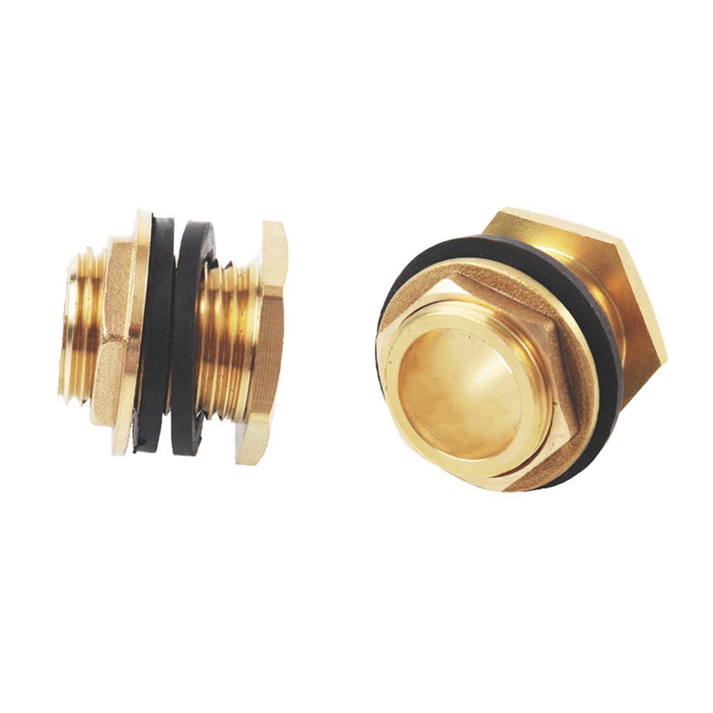 Universal Brass Threaded Fitting For Bucket Tanks Rainwater Barrels Rustproof Water Tap Connector