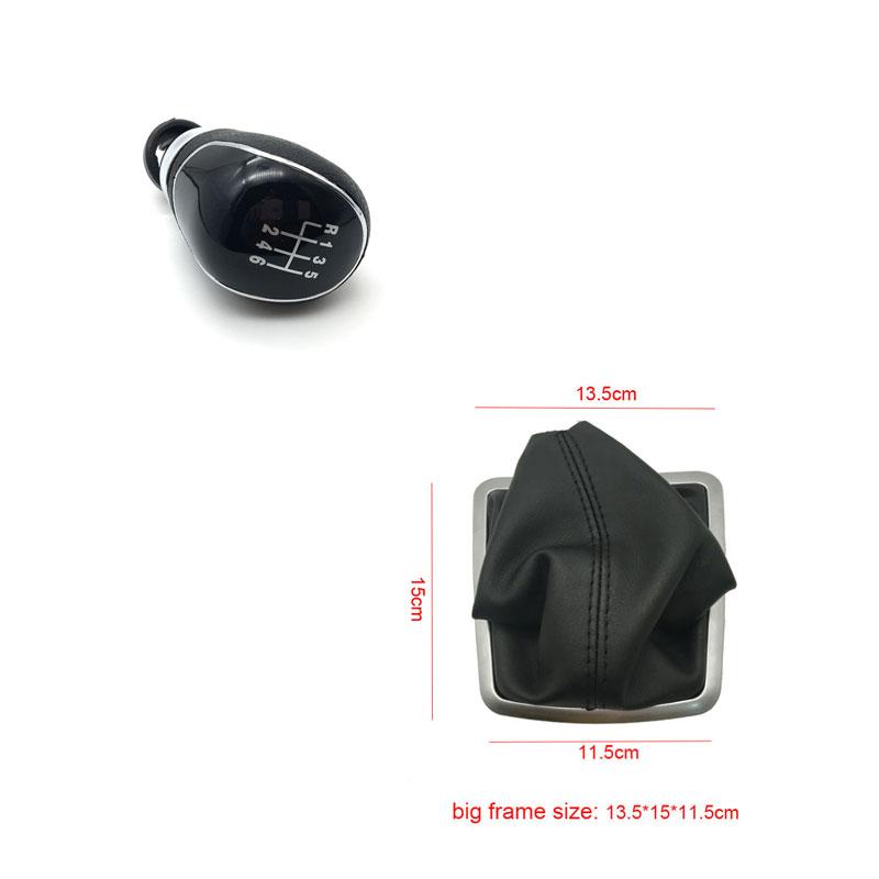 5 Speed 6 Gear Shift Knob Manual Black / Silver For Ford Focus 2 MK2 FL MK3 MK4 MK7 MONDEO KUGA GALAXY FIESTA Car Styling