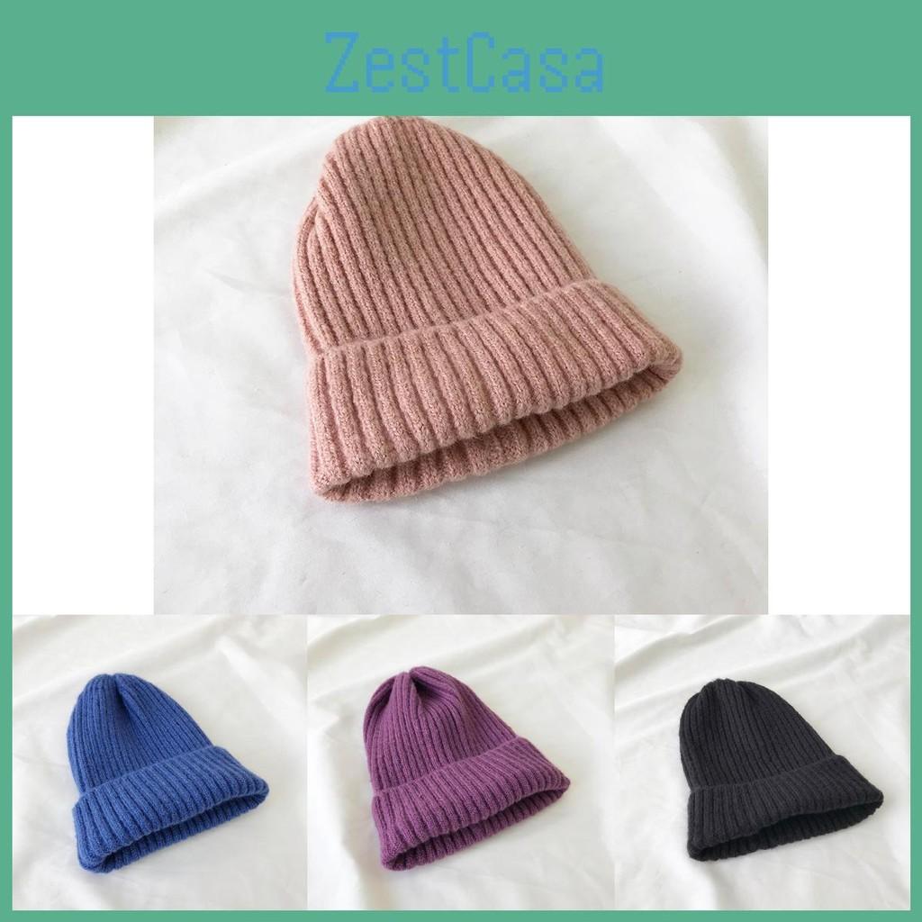 Warm Cotton Comfortable Knit Hat For Winter Versatile Colors Beanie Hightop