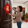 Traditional Blessing Door Sticker Chinese Style Lucky Wall Sticker  Holiday Festival