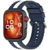 Stylish Striped Sport Watch Band Breathable Soft Silicone Accessory For Watch Fit 3 Workout And Daily Wear Compatibility
