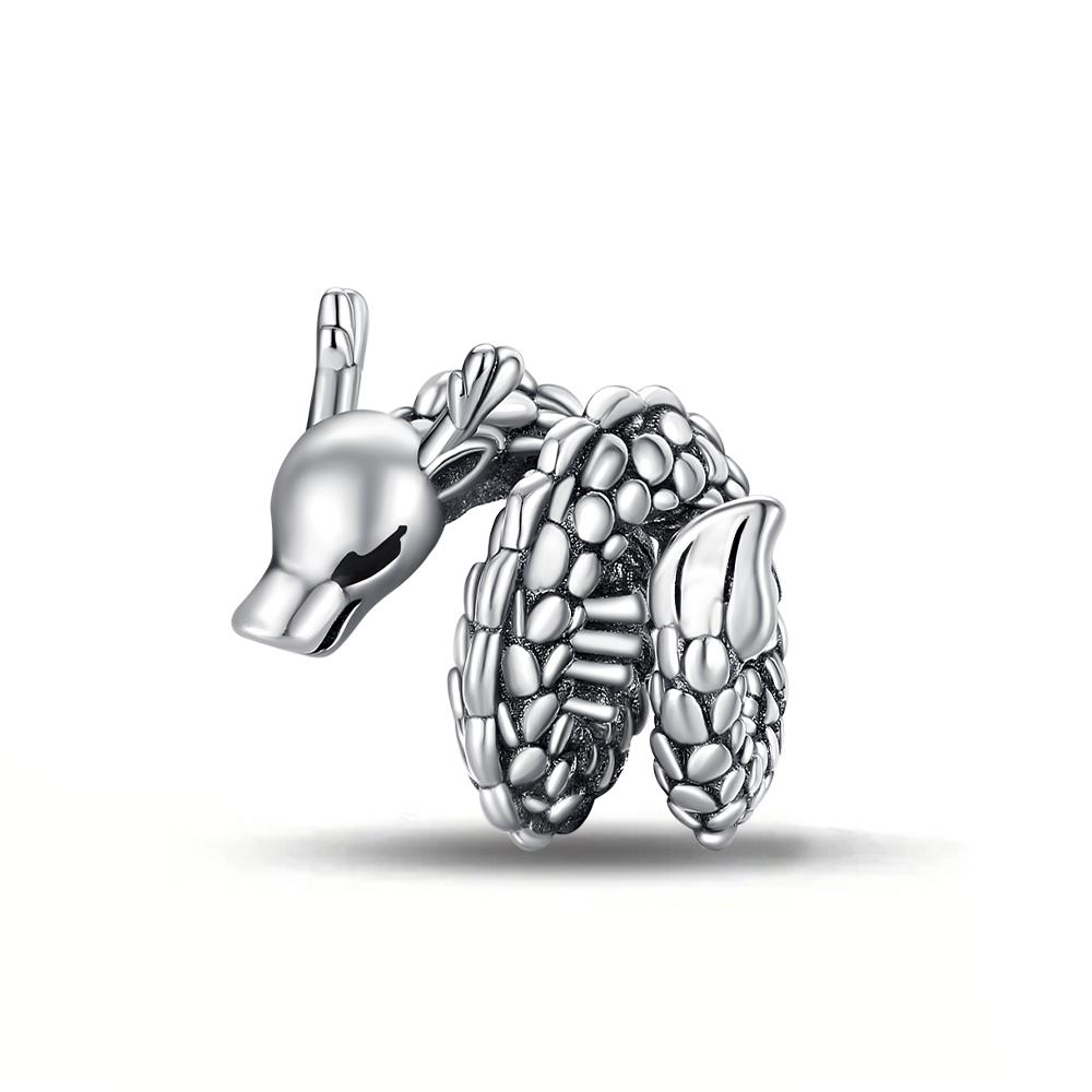 Mysterious Copper Jungle Snake Little Dragon Snake Zodiac New Year Pendant Fit Diy Bracelet Necklace Spring