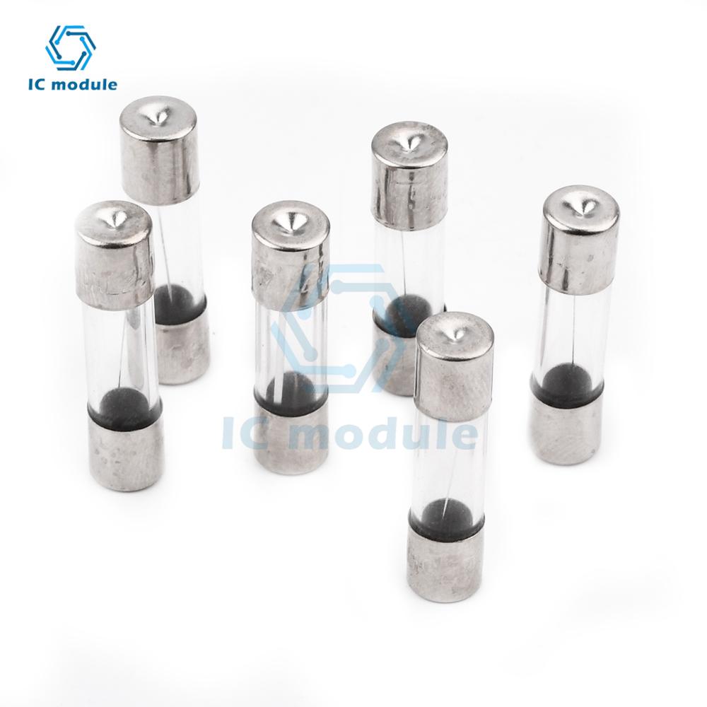 100 PCS Fast Blow Glass Fuse Box Kit 5x20 250V For Circuit Current Protection 5*20mm 0.2/0.5/1/2/3/5/8/10/15/20A