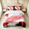 Detroit Red Wings (14) 3pc Set Soft and Comfortable an Ideal Gift for Family and Friends Includes One Duvet Cover and Two Pillowcas