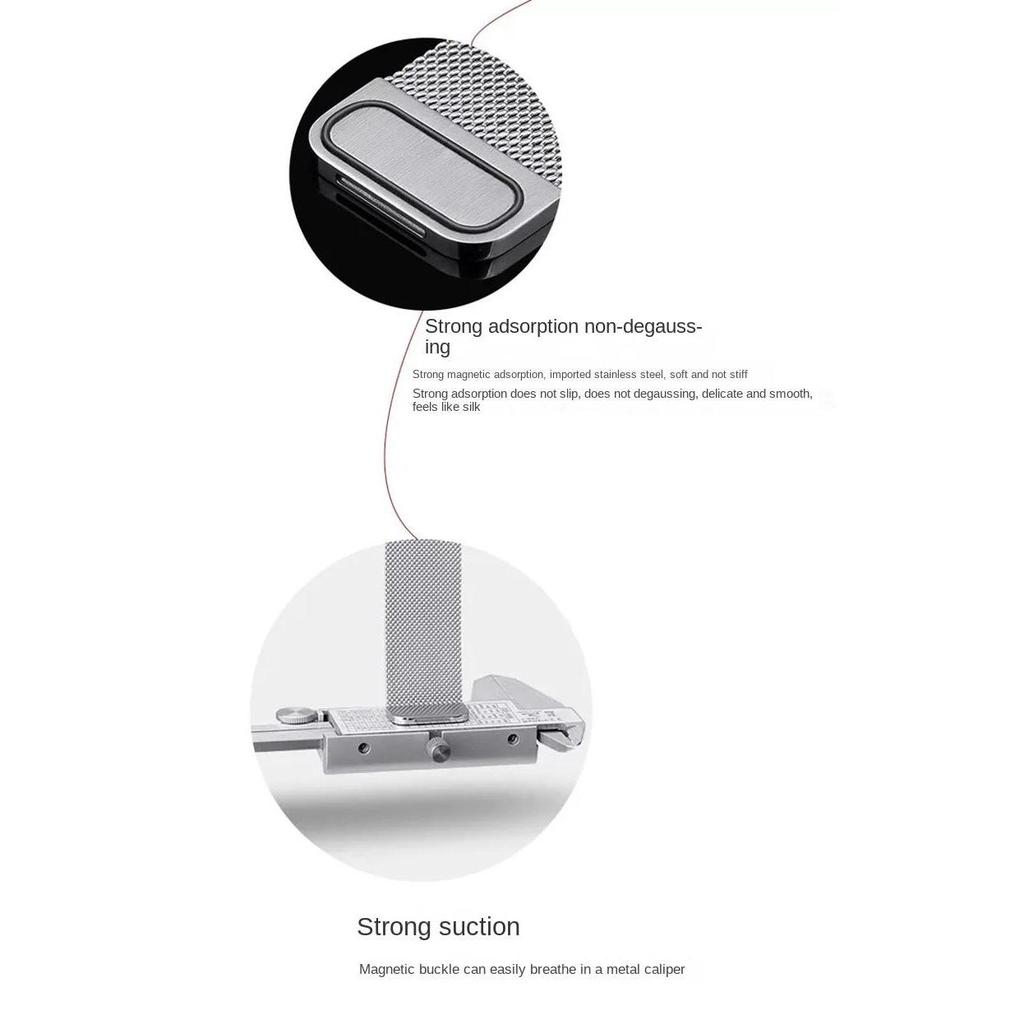 Stainless Steel Milanese Strap Return Magnetic Bracelet 18mm/20mm/22mm Replacement Strap Suitable for Smartwatches