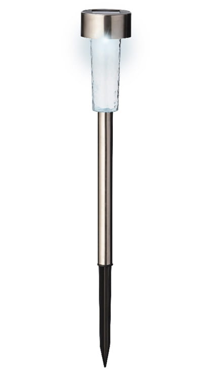 Solar garden lamp 28cm LED cold white light