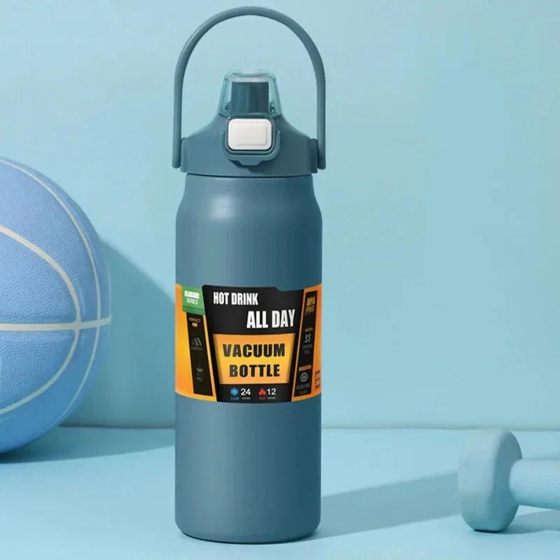 

1,5 л термос с изоляцией для воды портативный термос соломинка термокружка термос термосы спортивная кружка для воды посуда для питья 1500ml