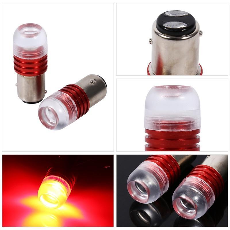 2X Strobe Flashing Red 1157 2357 LED Car Motorcycle Tail Brake Light Lamp Bulb