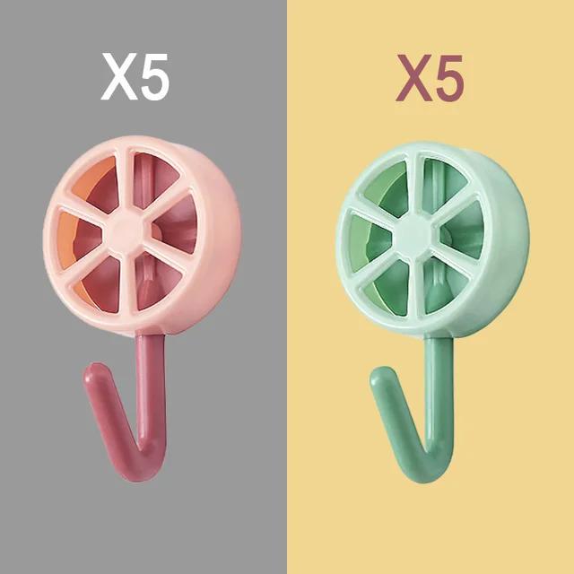 New 10PCS Self Adhesive Wall Hook Strong Without Drilling Coat Bag Bathroom Door Kitchen Towel Hanger Hooks Home Storage Accesso