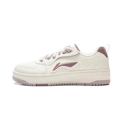 Li Ning Tianji Soft Slip Resistant Cushioning Abrasion Resistant Height Increasing Low Top Skateboard Shoes Women's AGCV342-3