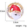 Christmas Brooch Set Santa Snowman Tree Pin Popular In Europe & US | Festive Lapel Pins for Xmas Sweater Decoration Men Women Body Accessories