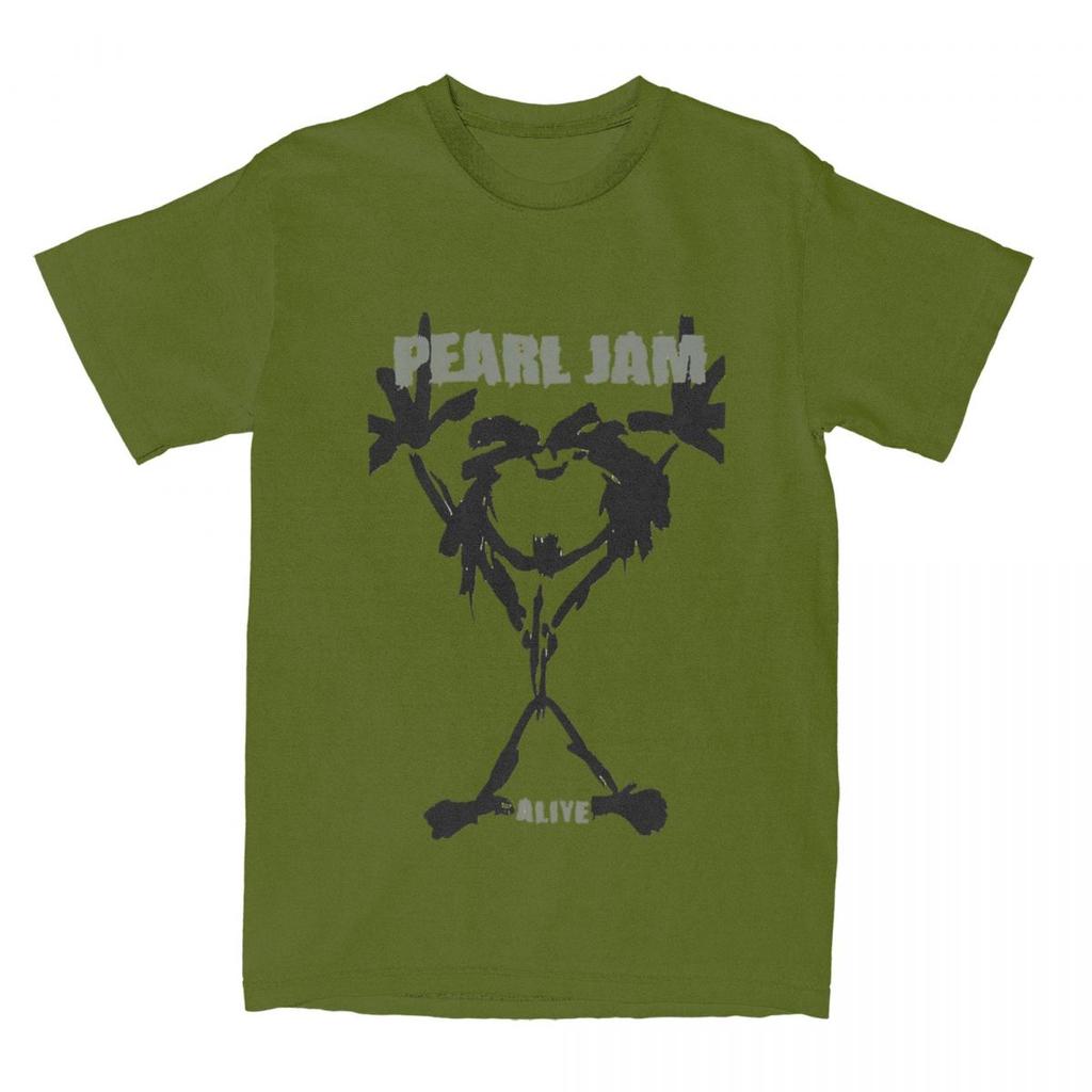 Erkek Kadın Metal Grup Rock Pearl Jams Müzik Tişörtü Ürün 100% Pamuk Tişört Giyim Mizahi Tişörtler Yeni Gelen