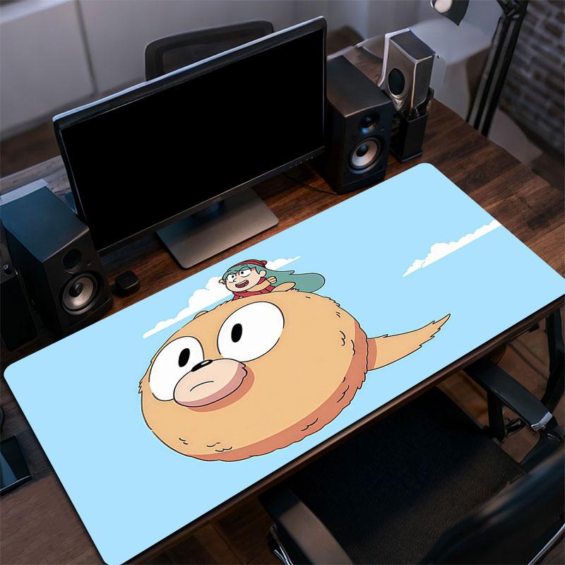 Hilda Cartoon Mouse Pad, Large Gaming Desk Mat, Non-slip XXL Mousepad for Laptop & Tablet, Mini PC Playmat with Stitched Edges